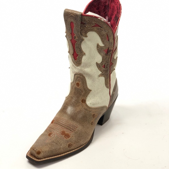 Ariat Shoes - ARIAT Sidesaddle 7.5 Boots Brown White Distressed